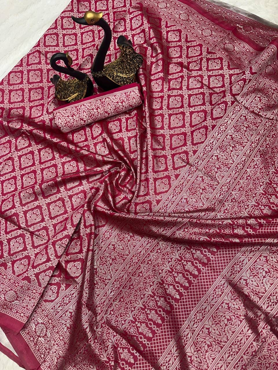 Sf 685 Shubh Banarasi Lichi Silk Designer Saree Wholesale Price In Surat